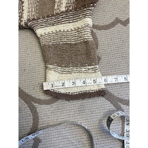 Aerie drop shoulder neutral stripe oversized sweater, NWT, size L/XL - Picture 5 of 13